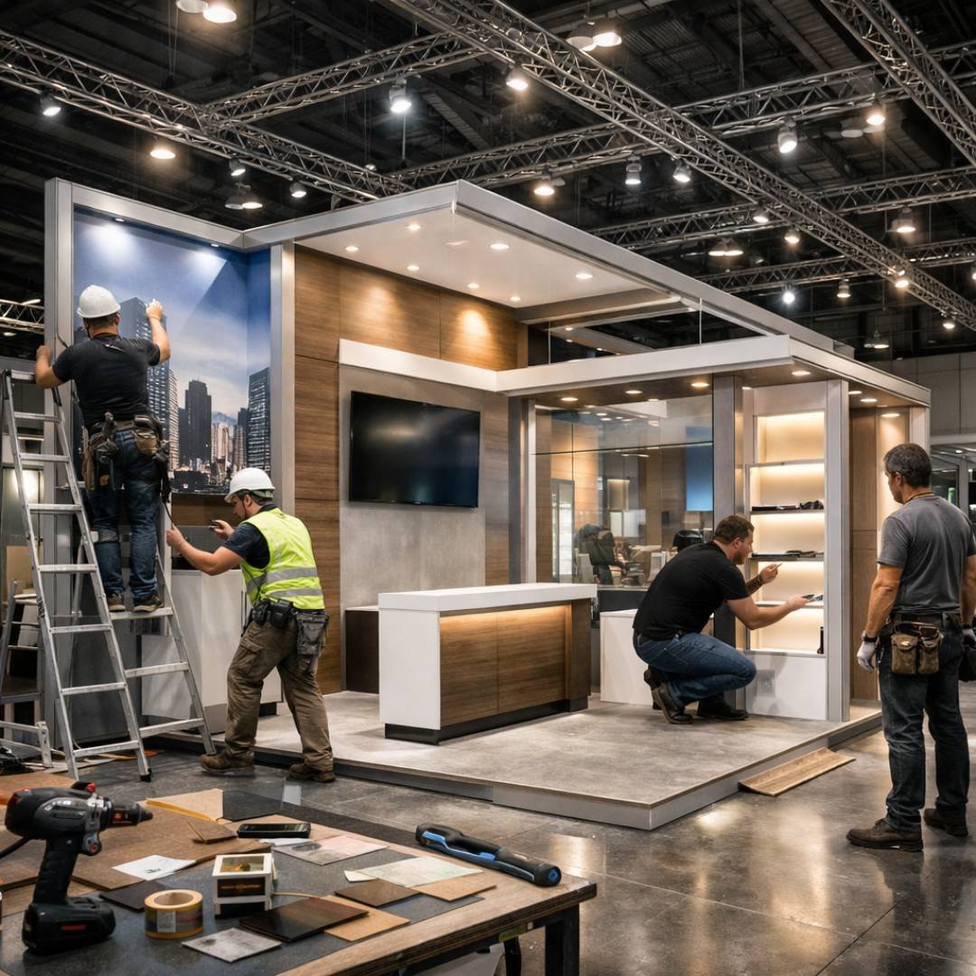 exhibition stall design and fabrication services in dubai